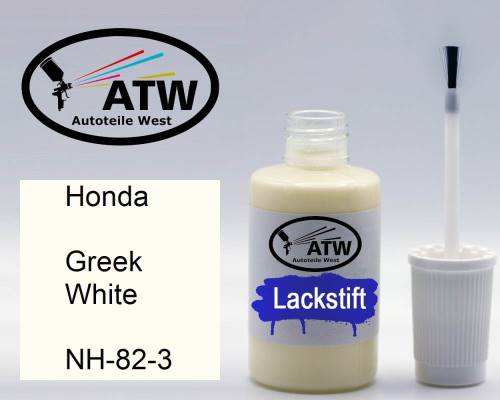 Honda, Greek White, NH-82-3: 20ml Lackstift, von ATW Autoteile West.